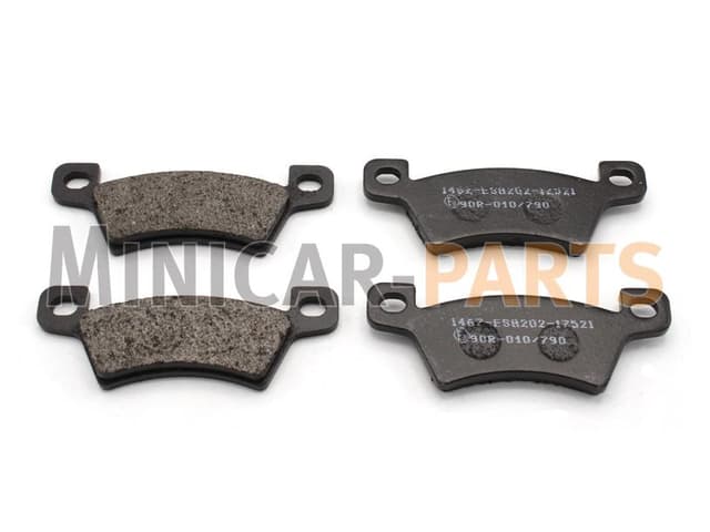 Rear brake pads set Microcar MC1 / MC2