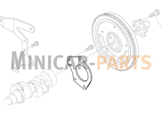 Starter plate Aixam Kubota Z402 / Z482