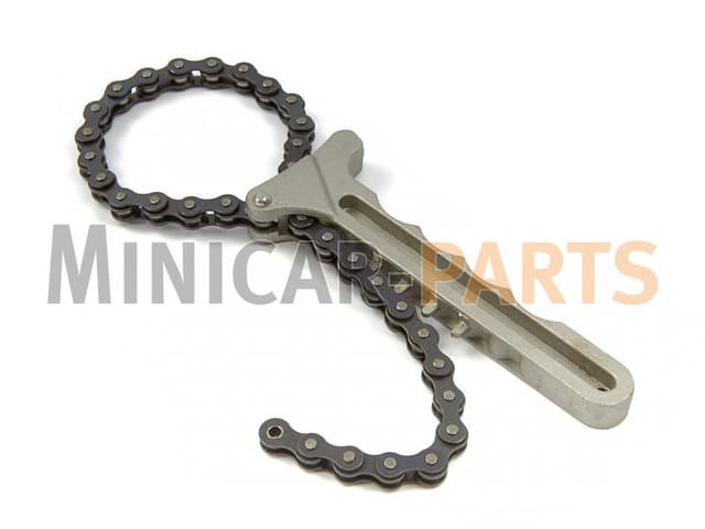 Oil filter pliers with chain
