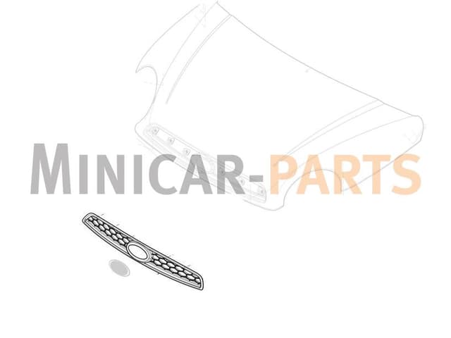 Grill hood Microcar MGO3 / MGO4