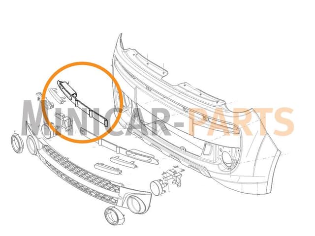 LED band front right Microcar MGO3 / MGO4