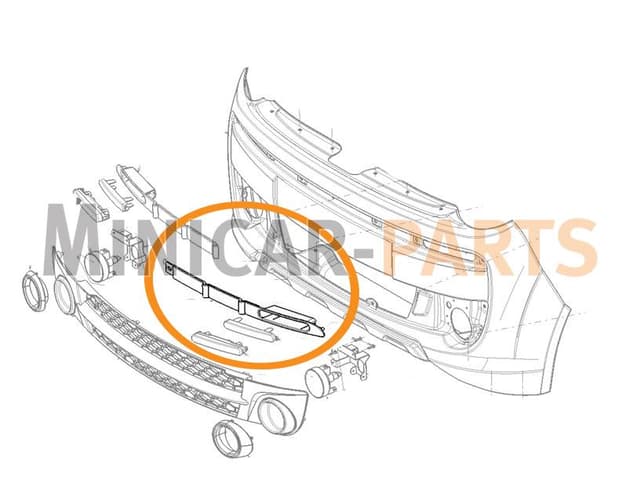 LED band left Microcar MGO3 / MGO4