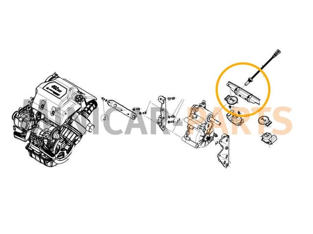 Cross support gearbox rear Ligier / Microcar