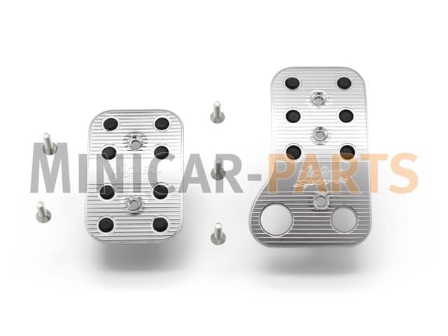 Stainless steel pedal set Ligier JS50 / JS60 / Myli